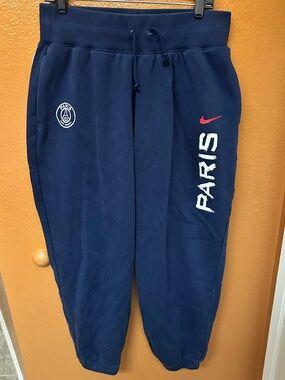 Nike Navy Paris Joggers with Red Swoosh